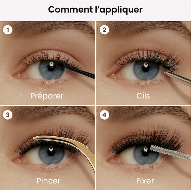 NELYAH LASH – Vorgeklebte künstliche Wimpern – Natürlicher Effekt und wasserfest