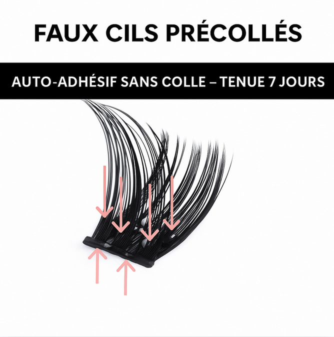 NELYAH LASH – Faux cils précollés – Effet naturel et waterproof