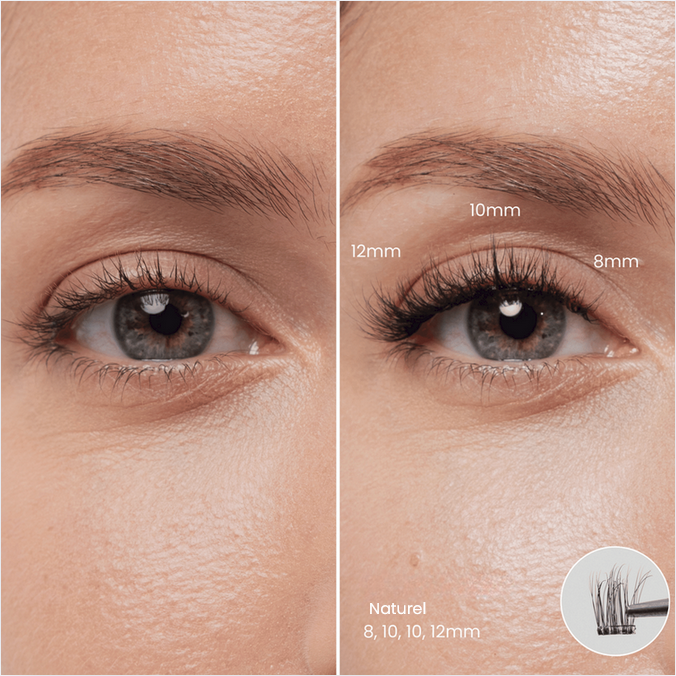 NELYAH LASH – Vorgeklebte künstliche Wimpern – Natürlicher Effekt und wasserfest