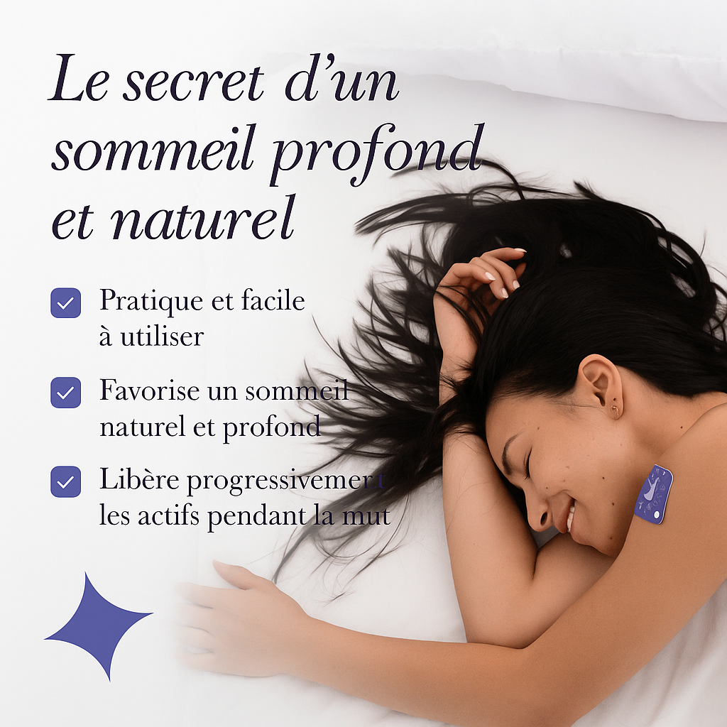 NELYAH DREAM – Patch naturel apaisant à la mélatonine – Sommeil profond & réparateur