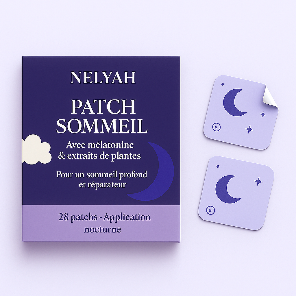NELYAH DREAM – Patch naturel apaisant à la mélatonine – Sommeil profond & réparateur